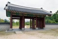 Gates inside of Gyeongbokgung Palace grounds Royalty Free Stock Photo