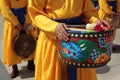 Seoul, South Korea, traditional changing of the royal guard drum Royalty Free Stock Photo