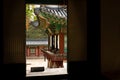 Seoul/South Korea-06.11.2016:The view of the window in Seoul Royal palace Royalty Free Stock Photo