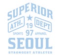 Seoul sport t-shirt design