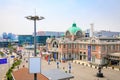 Seoul station seen from Seoullo 7017 in South Korea Royalty Free Stock Photo