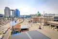 Seoul station seen from Seoullo 7017 in South Korea Royalty Free Stock Photo