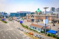 Seoul station seen from Seoullo 7017 in South Korea Royalty Free Stock Photo