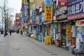 Seoul street shops signs korean