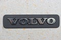 Seoul - 04.27.19: Volvo sign on a concrete wall close-up