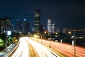 Seoul, Yeouido, Korea, Night View of Olympic Boulevard