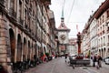 Astronomical Zytglogge clock tower in old town of Bern, Switzerland Royalty Free Stock Photo