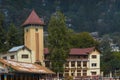 Colck tower at Office building of nainital municipal , Nainital , Uttaranchal Uttarakhand Royalty Free Stock Photo