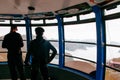 Titlis valley view from inside Rotair overhead cable car gondola, Engelberg