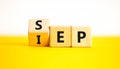 SEP or IEP symbol. Concept words IEP initial enrollment period SEP special enrollment period. Beautiful yellow table white