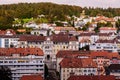 Aerial view of La Chaux de Fonds cityscape, Switzerland