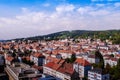 Aerial view of La Chaux de Fonds cityscape, Switzerland Royalty Free Stock Photo