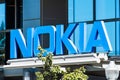 Sep 9, 2019 Sunnyvale / CA / USA - Nokia sign at their office building in Silicon Valley; Nokia Corporation is a Finnish