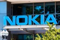 Sep 9, 2019 Sunnyvale / CA / USA - Nokia sign at their office building in Silicon Valley; Nokia Corporation is a Finnish