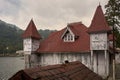 Tin Roof on Vintage wooden house governor boat house ; Nainital ; Uttaranchal