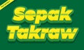 Sepak takraw text effect design