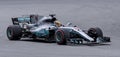 Lewis Hamilton of Mercedes AMG Petronas F1 Team Royalty Free Stock Photo