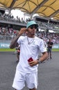 Lewis Hamilton of Mercedes AMG Petronas F1 Team Royalty Free Stock Photo