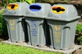 A separate garbage bin allows easy separation of waste. Royalty Free Stock Photo