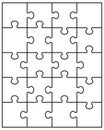 Separate parts of puzzle