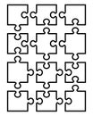 separate parts of puzzle