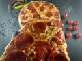 Separate a piece of pizza
