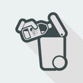 Separate waste collection icon Royalty Free Stock Photo
