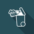 Separate waste collection icon Royalty Free Stock Photo