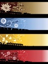 Separated banners Royalty Free Stock Photo