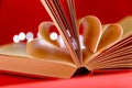 Separated couple concept with open book. Together no matter what. Love will find a way. Royalty Free Stock Photo