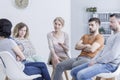 Resolving family issues in therapy Royalty Free Stock Photo