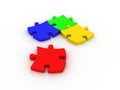 Separated Jigsaw Piece Royalty Free Stock Photo