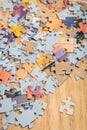 Separated jigsaw puzzle piece Royalty Free Stock Photo