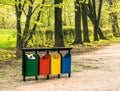Recycle bins Royalty Free Stock Photo