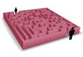 Separation maze puzzles man woman people symbols