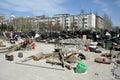 Separatists are building barricades in the center of Donetsk