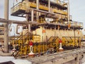 Separator. Equipment for oil . Modular oil treatment unit. Bulite for separation Royalty Free Stock Photo