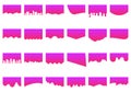 Separator header icons set cartoon vector. Shape website border