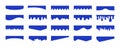 Separators shapes for website presentation set. Curve Lines, Wave, Drops and triangular dividers for Top or Bottom Page