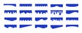 Separators shapes for website presentation set. Curve Lines, Wave, Drops and triangular dividers for Top or Bottom Page