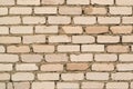 Sepia Brick Wall Background Large Banner. Aged Wall Texture. Distressed Urban City Brickwork. Grungy Black White Royalty Free Stock Photo