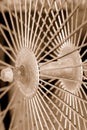 Sepia Spokes Royalty Free Stock Photo