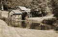 Sepia Tone Image of Mabry Mill Royalty Free Stock Photo