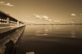 Sepia Toned Afternoon Bay Vista