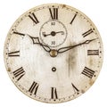 Sepia toned image of an old clock face Royalty Free Stock Photo