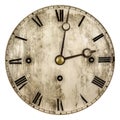 Sepia toned image of an old clock face Royalty Free Stock Photo