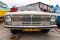 Sepolno krajnskie, kujawsko pomorskie / Poland - November, 11, 2019: Russian antique Wolga passenger car. A restored car parked in