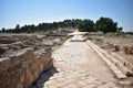 Ancient footpath at Sepphoris Zippori National Park in Central Galilee Israel Royalty Free Stock Photo