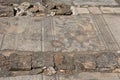 Ancient tile work ruins Sepphoris Zippori National Park in Central Galilee Israel Royalty Free Stock Photo