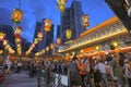 Chinese Lanterns at First Worshipping Platform at Sik Sik Yuen Wong Tai Sin Temple HK 18 Sept 2021